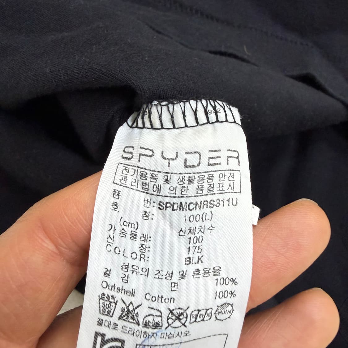 L 스파이더 홀로그램 빅로고 반팔 티셔츠 0327T 상품이미지4