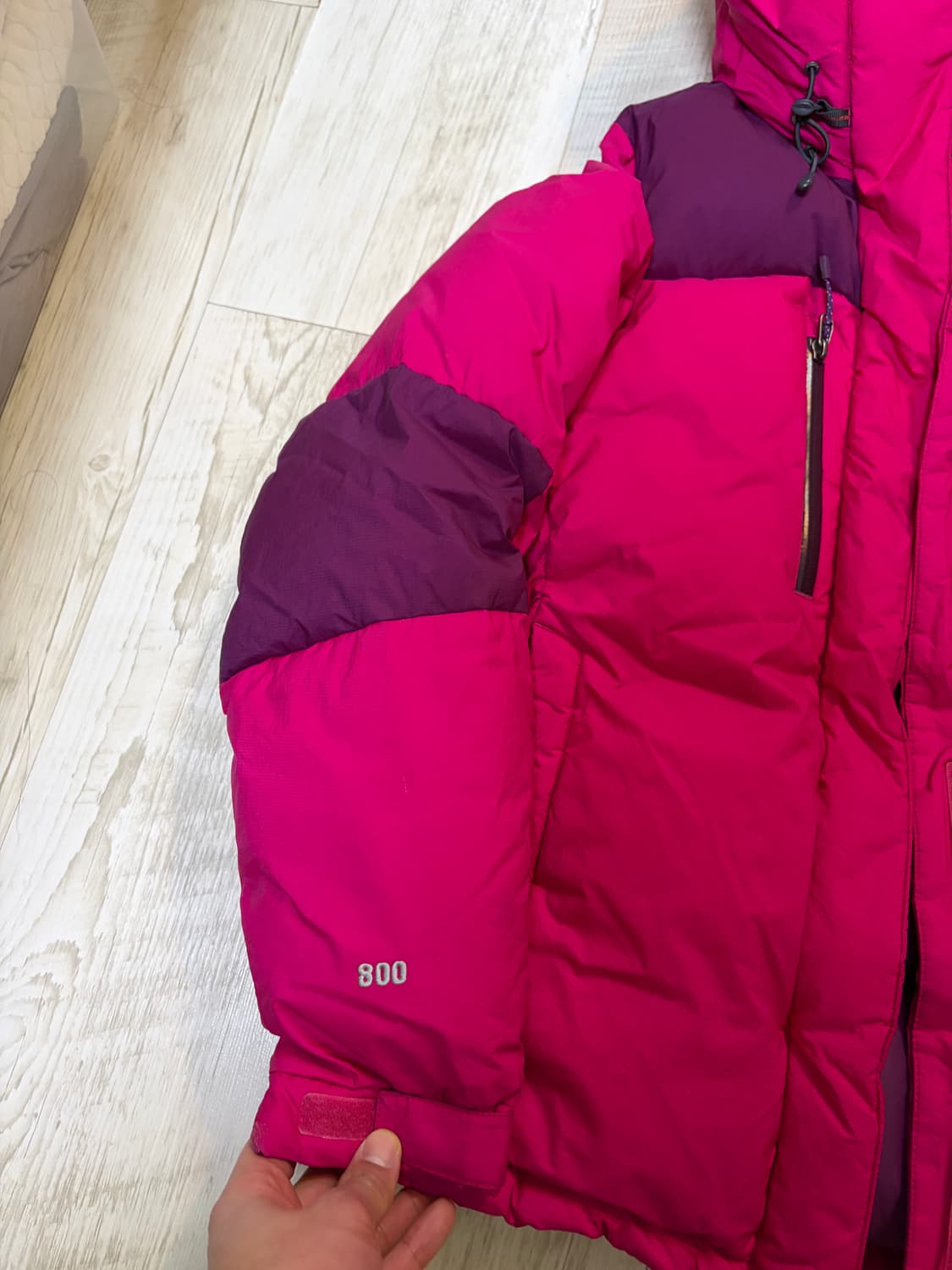 [90] 노스페이스 800 핑크 구스다운 패딩 상품이미지2