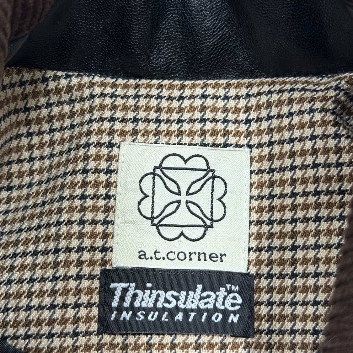 앳코너 차정원 레더 퀄팅 자켓 블랙 상품이미지6