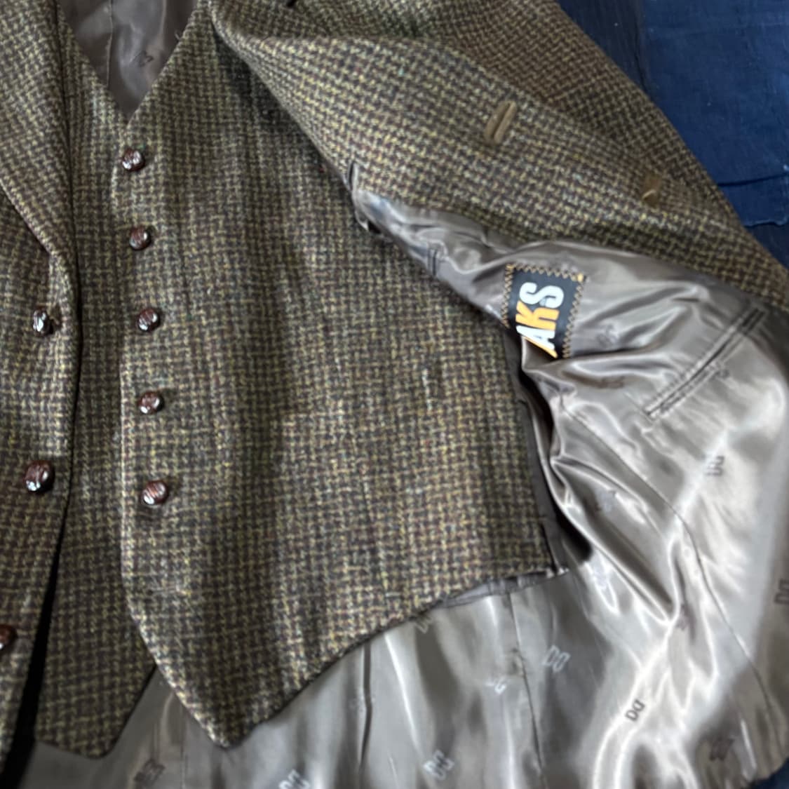 닥스 트위드 울 베스트 & 자켓 100-103 상품이미지4