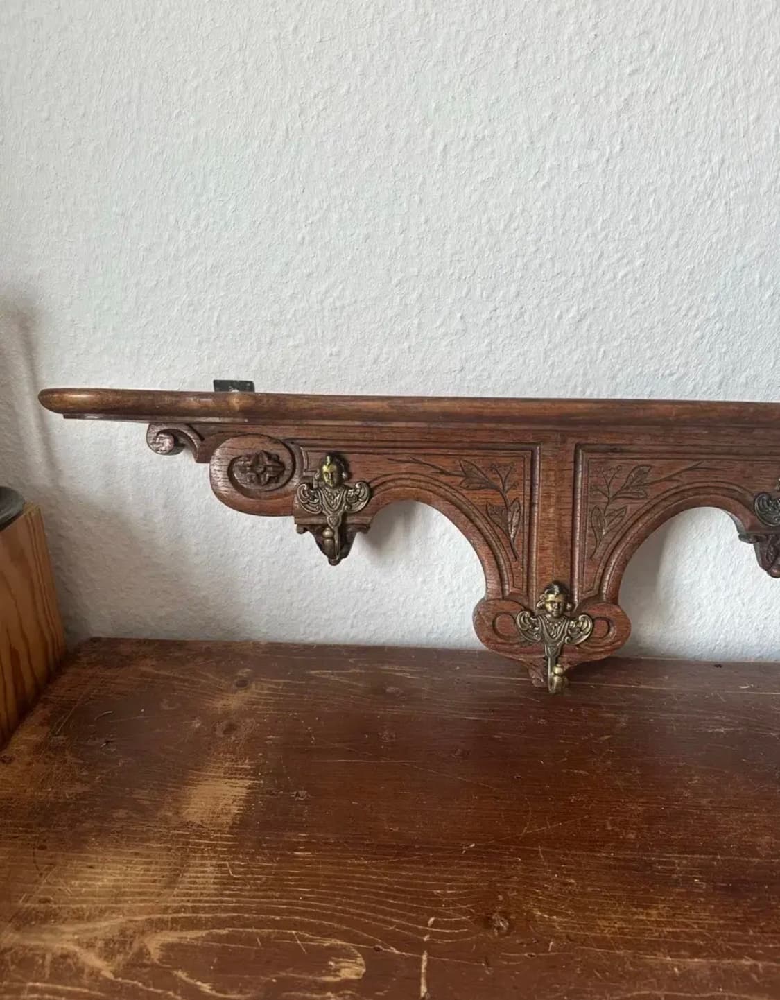 벨기에)빈티지 우드 소녀벽선반 상품이미지3