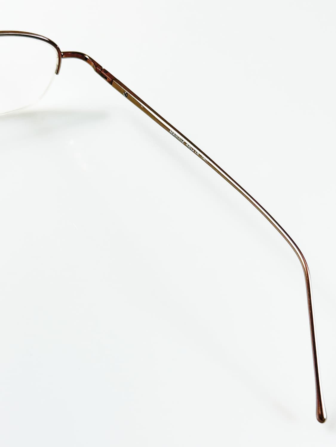 90s TITANIUM OPTICAL 티타늄 스퀘어 반무테 빈티지 안경 상품이미지6