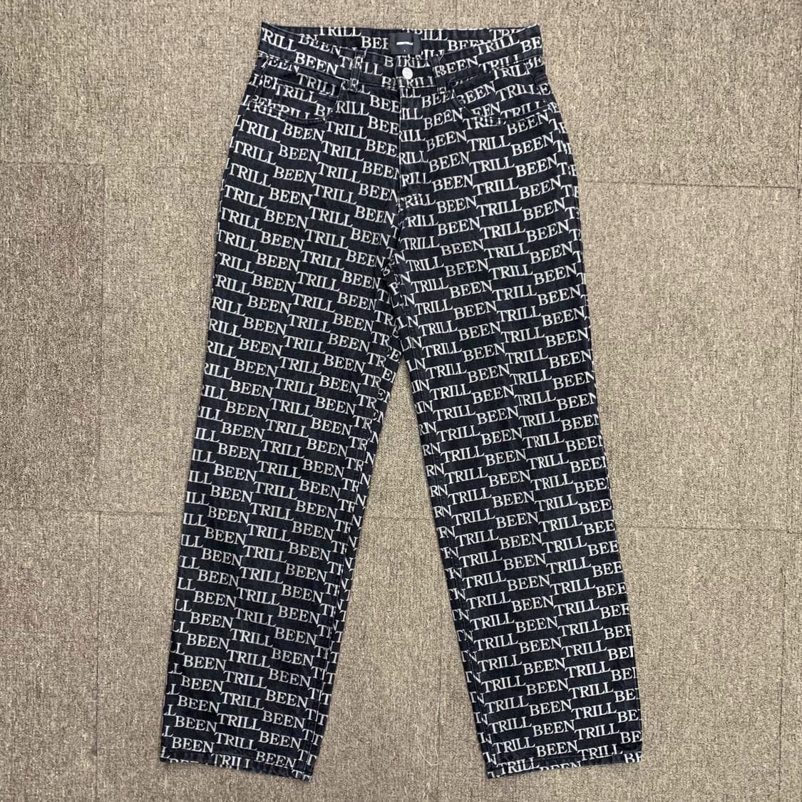 [33] 빈트릴 로고패턴 와이드핏 데님팬츠 상품이미지3