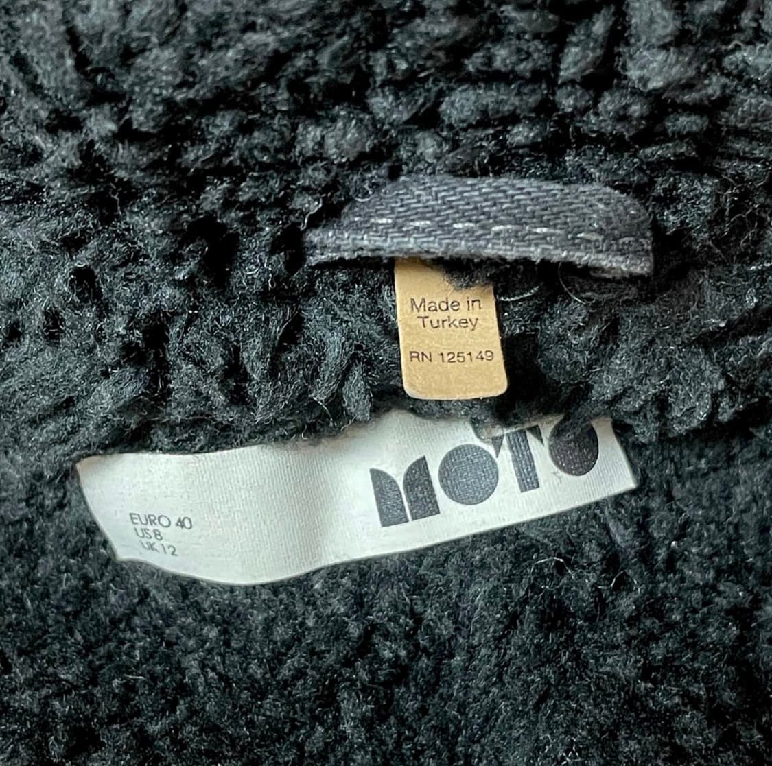 Topshop 탑샵 데님 셰르파 자켓 M  상품이미지5