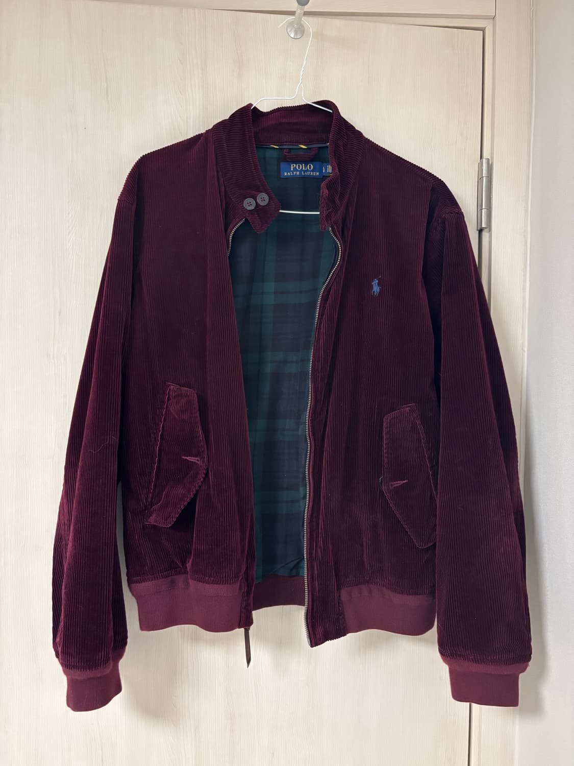 폴로랄프로렌 바라쿠다 코듀로이 자켓 버건디 L 상품이미지1