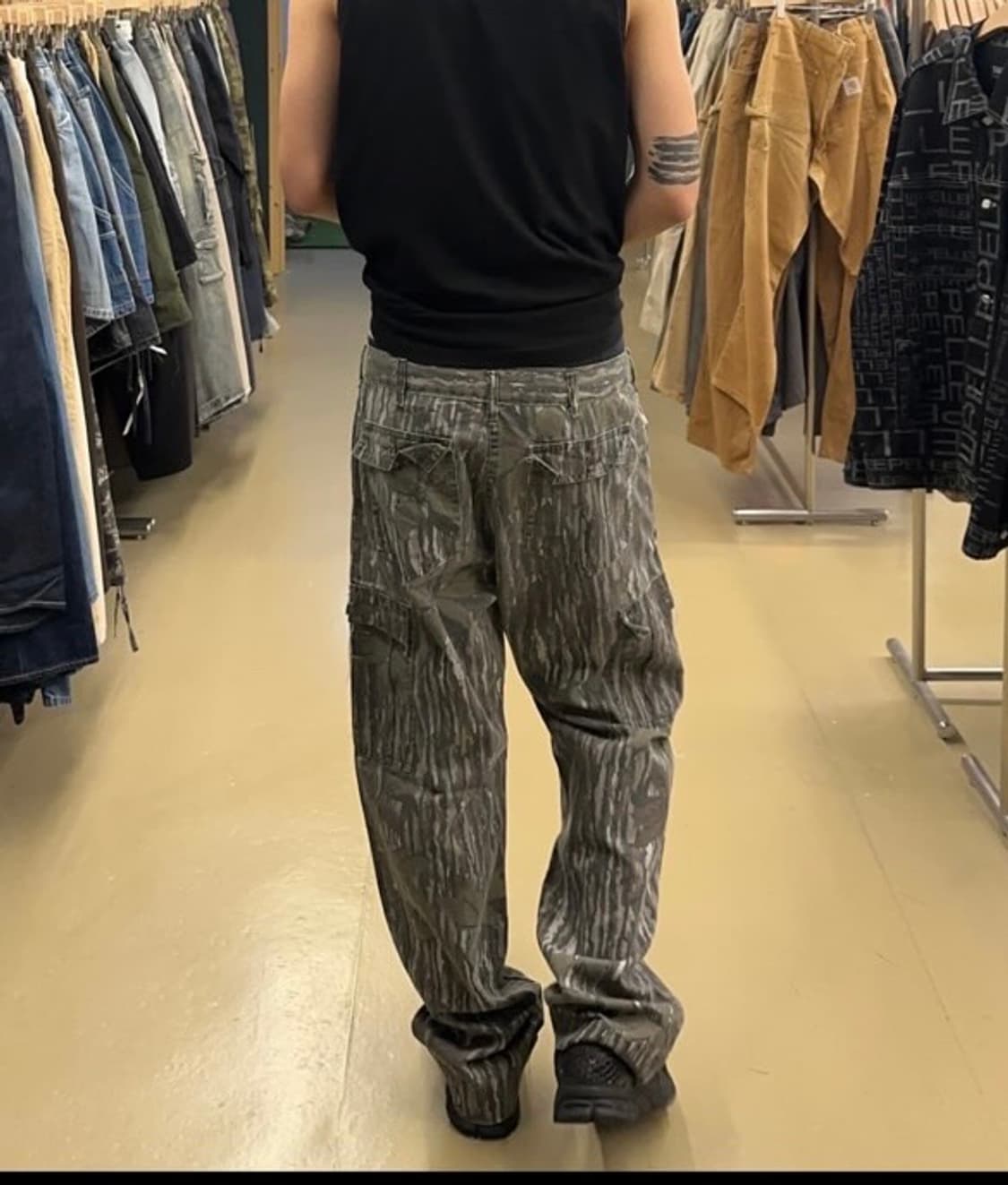 BLUE BILL 리얼트리 코튼 팬츠 나무 바지 36 상품이미지1