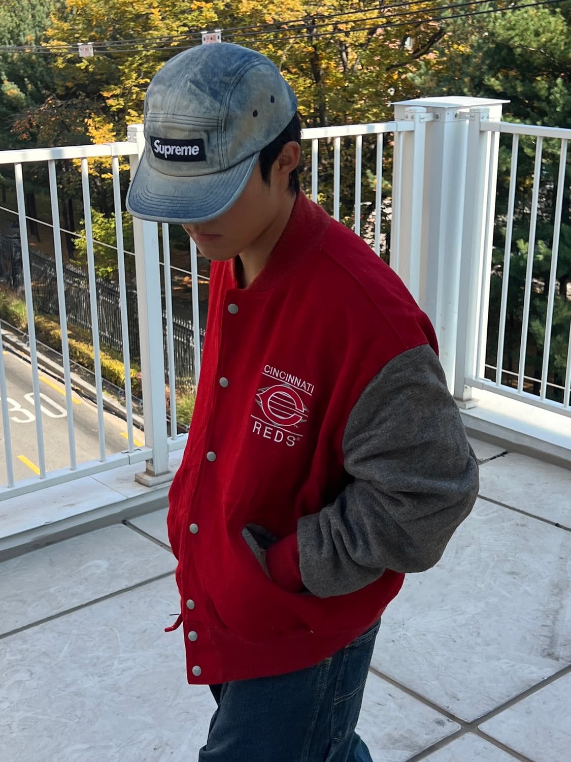 빈티지 바시티 자켓 상품이미지1