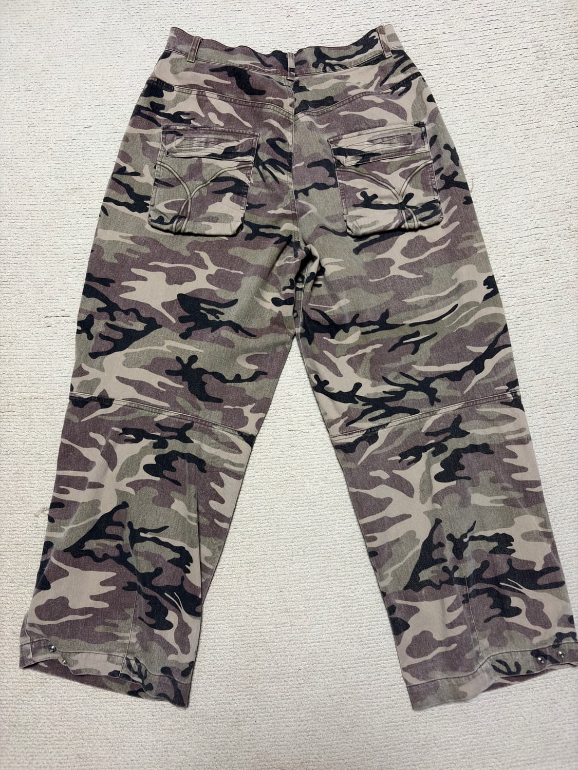 ETCE DESTROYED CAMO BAGGY PANTS (L) 상품이미지4