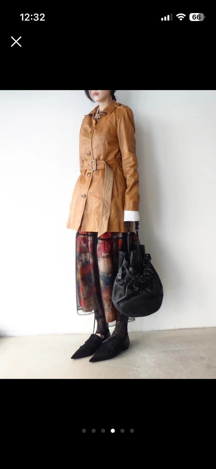 타미힐피거 레더자켓 브라운 상품이미지4