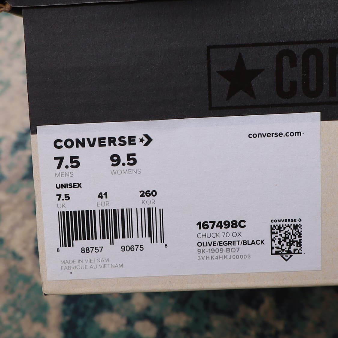 Converse 컨버스 와코마리아 척 70 로우 260 풀박스 상품이미지8