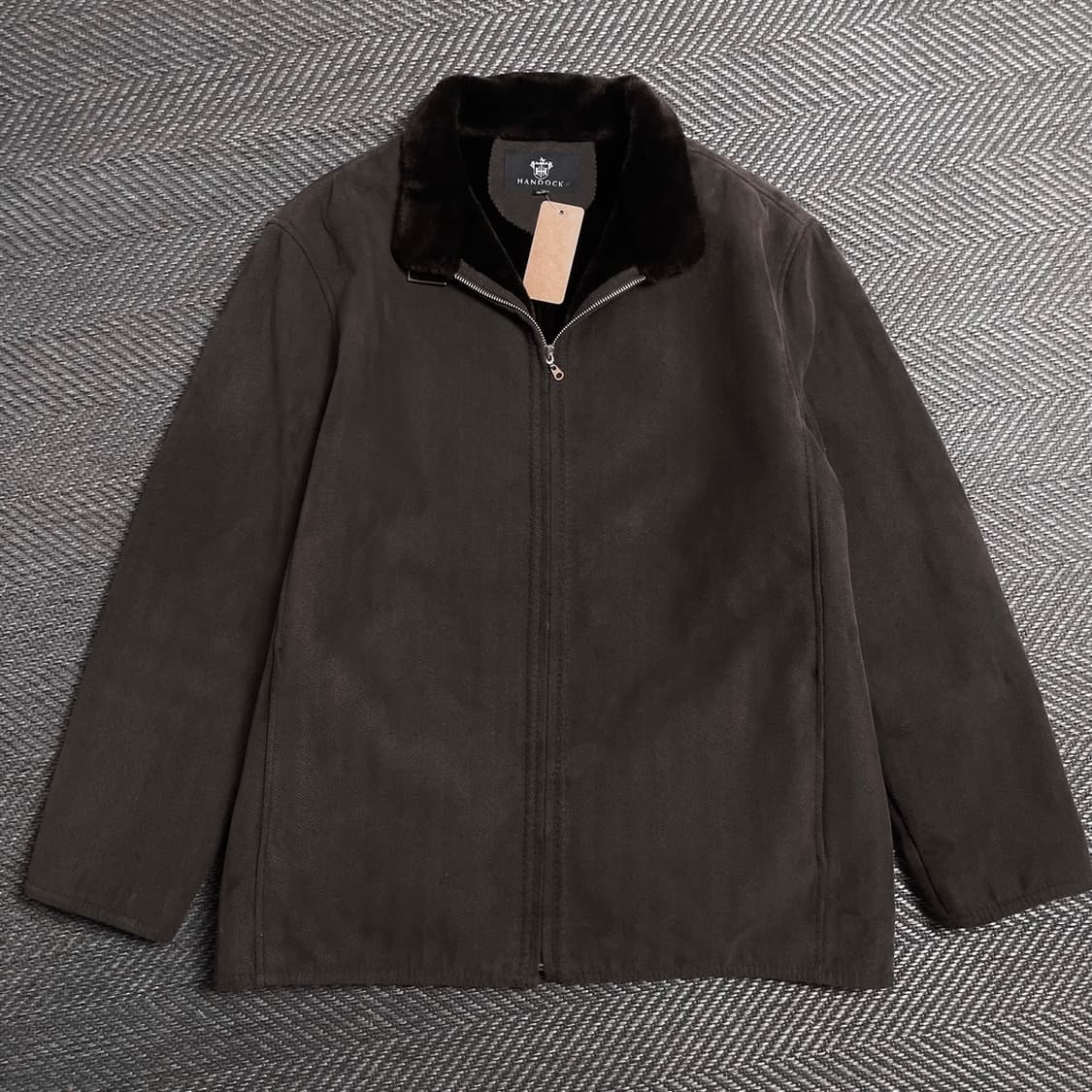 HANDOCK 빈티지 아카이브 헤링본 퍼 트리밍 자켓 브라운y 5338 상품이미지2