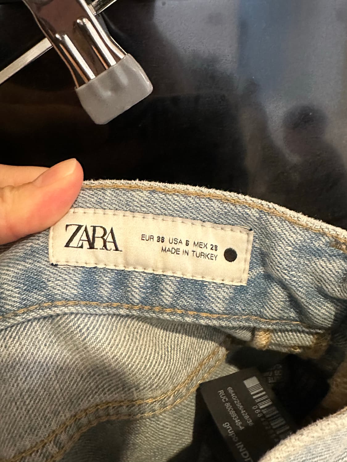 ZARA 자라 데님 와이드 팬츠 청바지 38 상품이미지2
