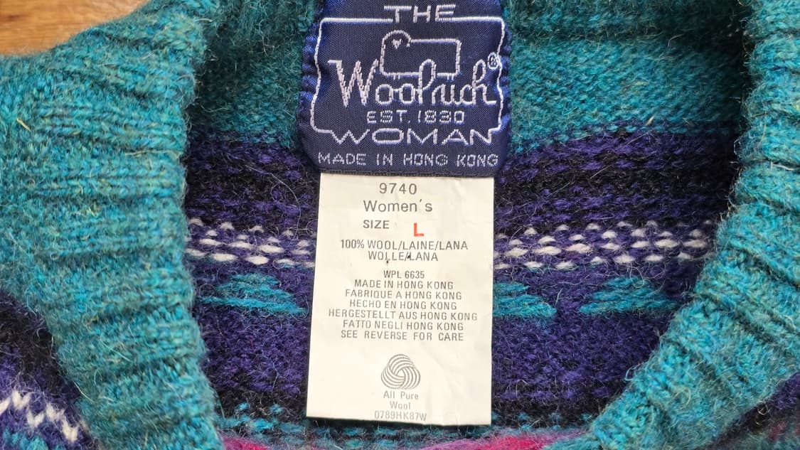 WOOLRICH 울리치 빈티지 니트 여성 Free 상품이미지5