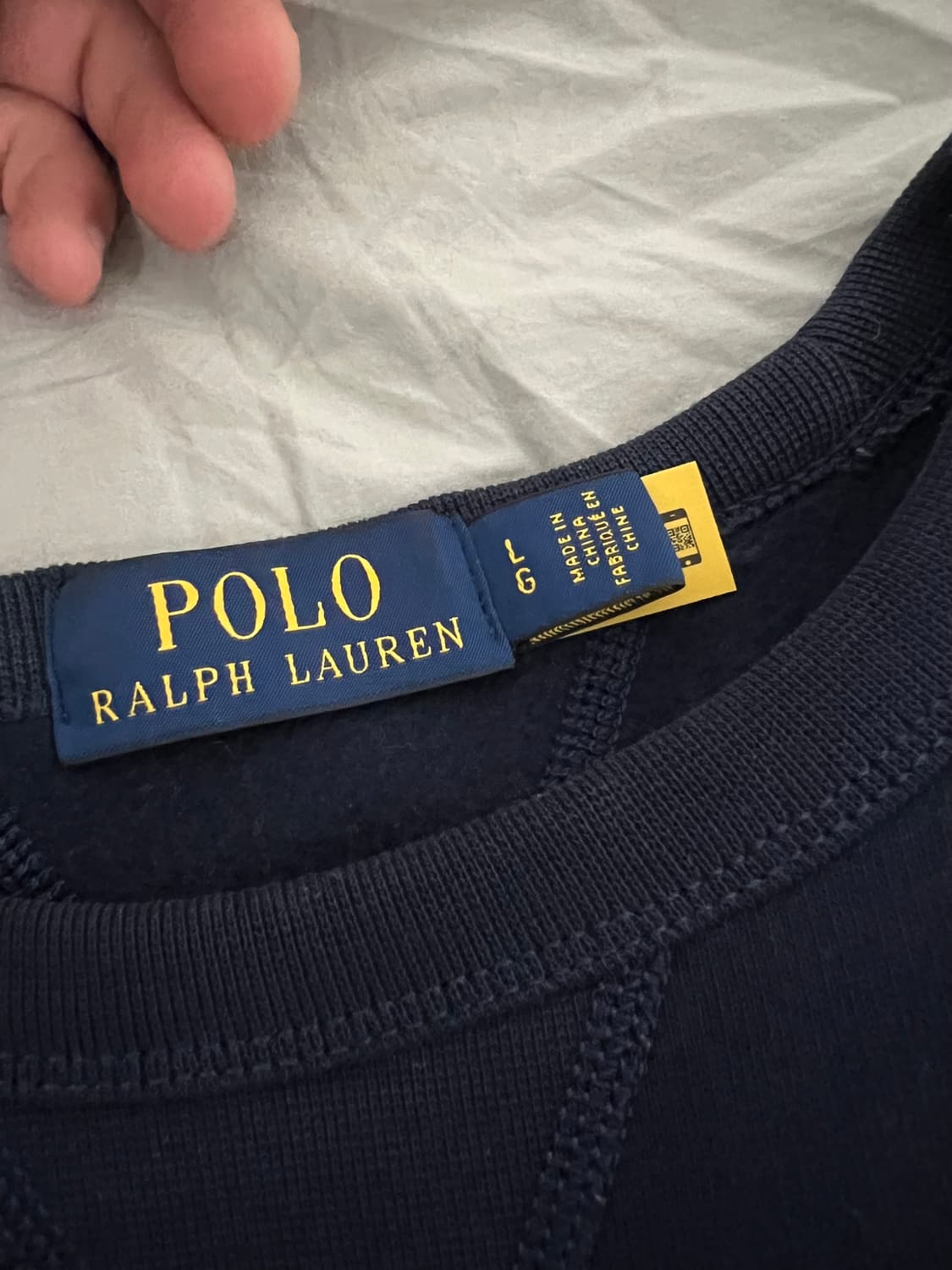 RL 플리스 스웨트셔츠 Polo Ralph Lauren 네이비 (L) 상품이미지2