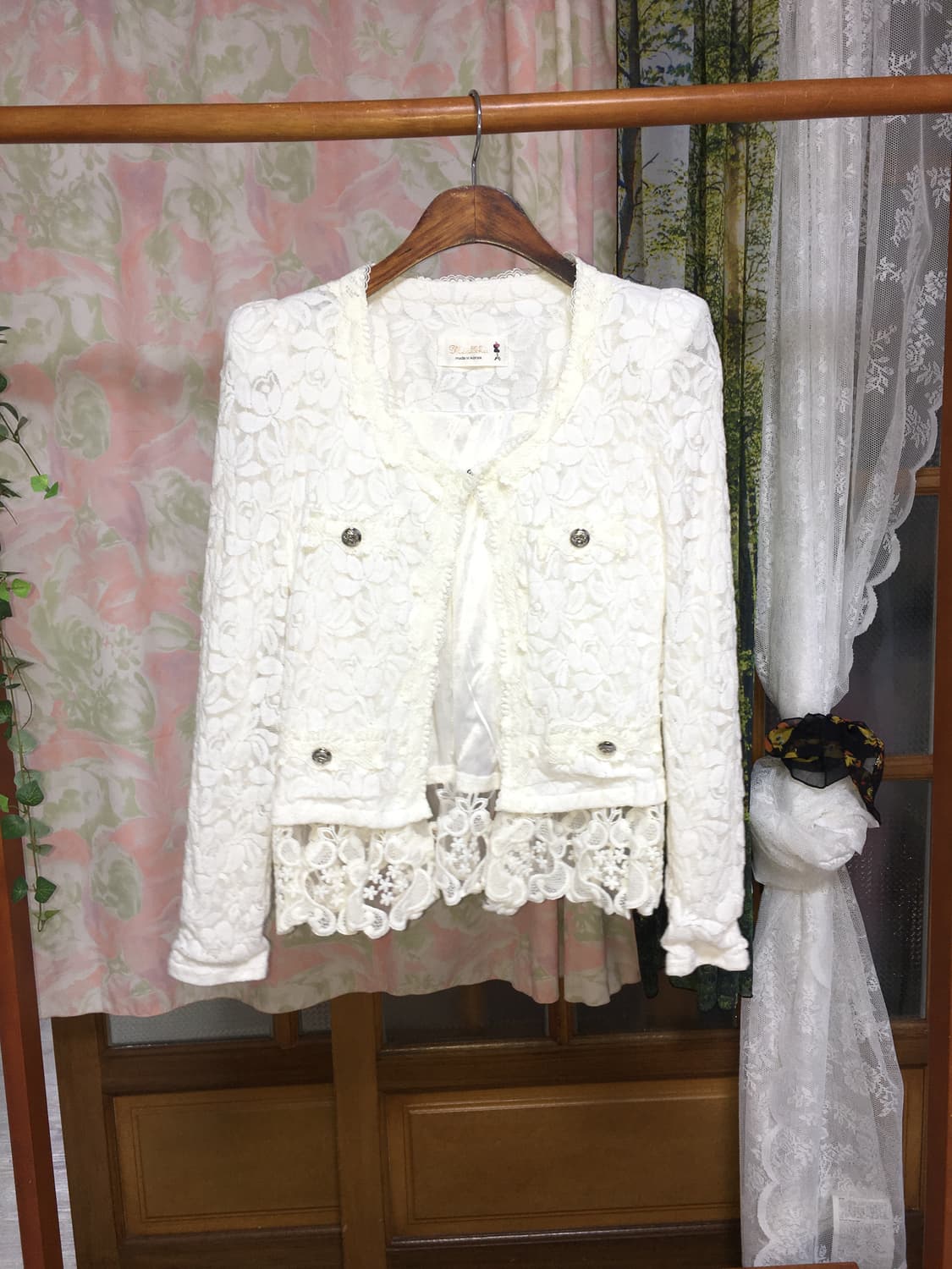 레이스 트위드풍 자켓 상품이미지1