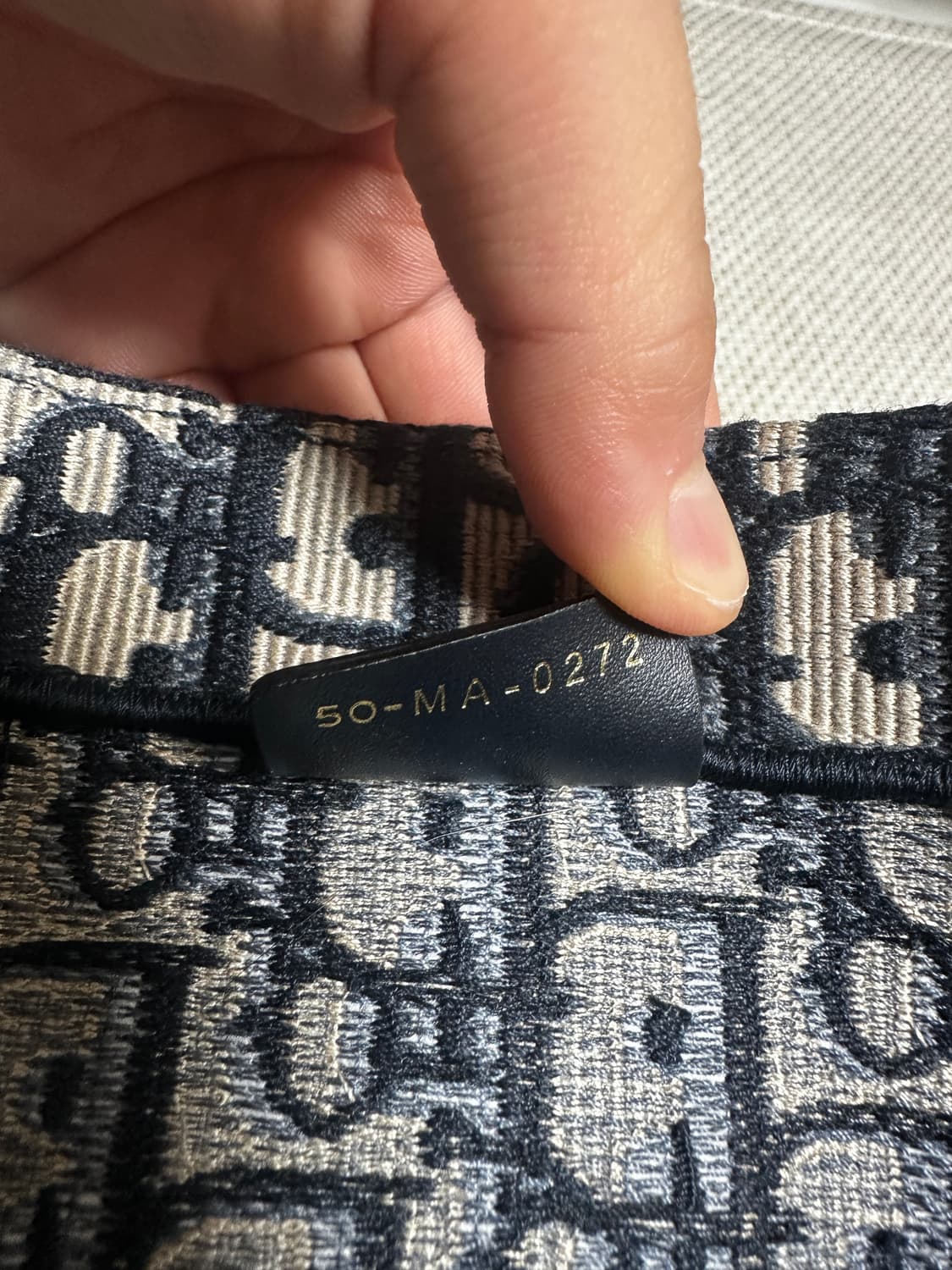 [미디움/새상품급] 디올 오블리크 네이비 토트백 감정서보유 상품이미지5