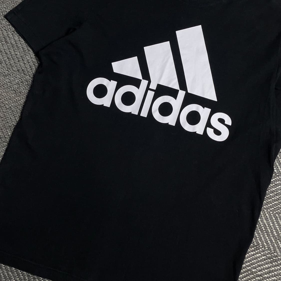 아디다스 에센셜 빅로고 반팔 티셔츠 블랙o 5147 상품이미지2