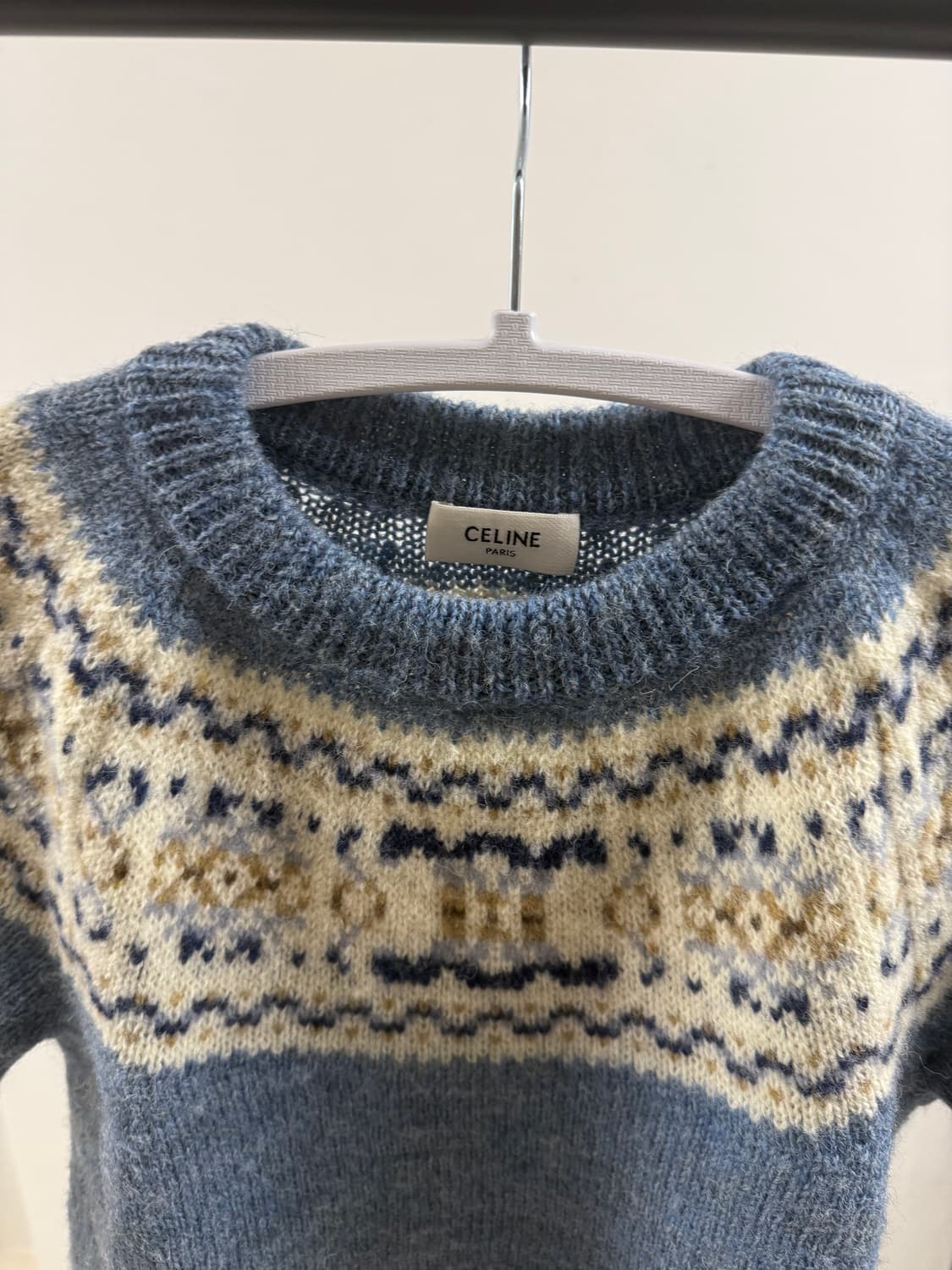 (S) 셀린느 트리오페 양모 니트반팔 상품이미지3