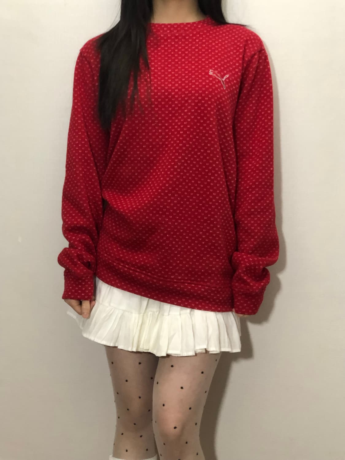 빈티지 푸마 레드 도트 탑 상품이미지5