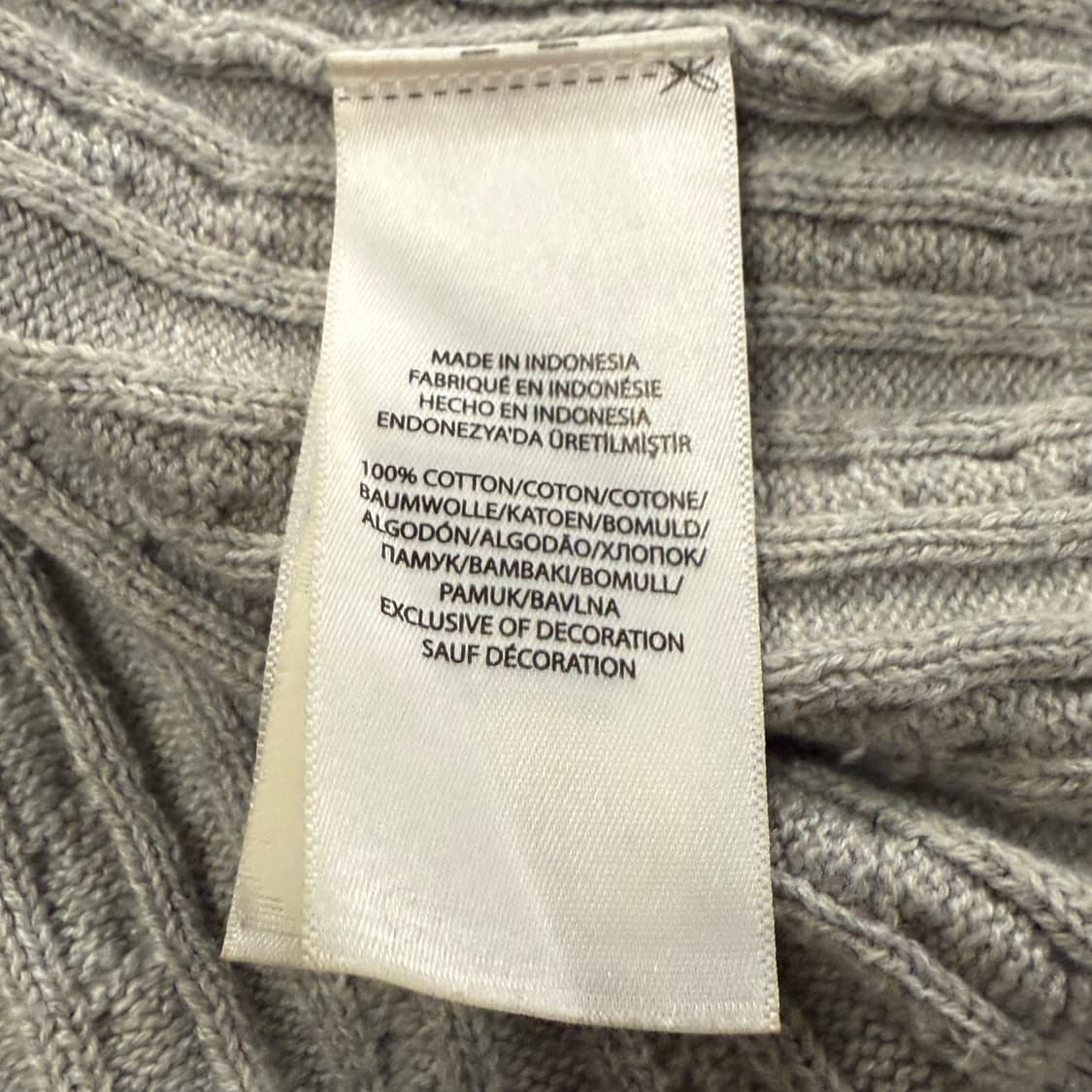 폴로 랄프로렌 그레이 꽈배기 니트 가디건 상품이미지6