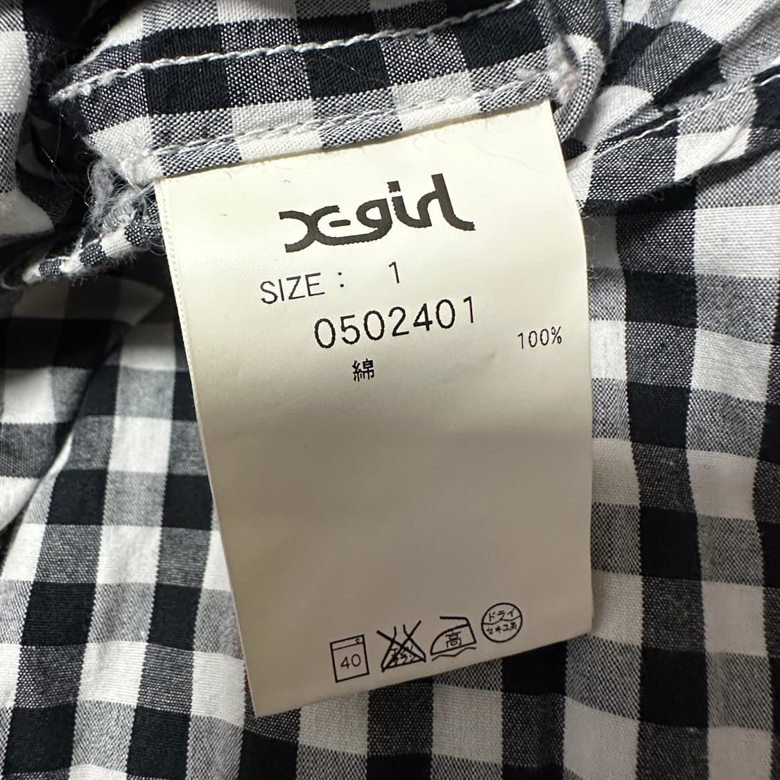 X-GIRL shirt 상품이미지5