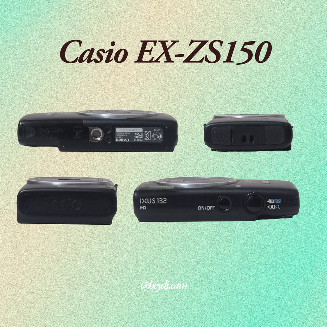 (헤일리 비버 하음) 캐논 ixus132 ixy90f 블랙 상품이미지3