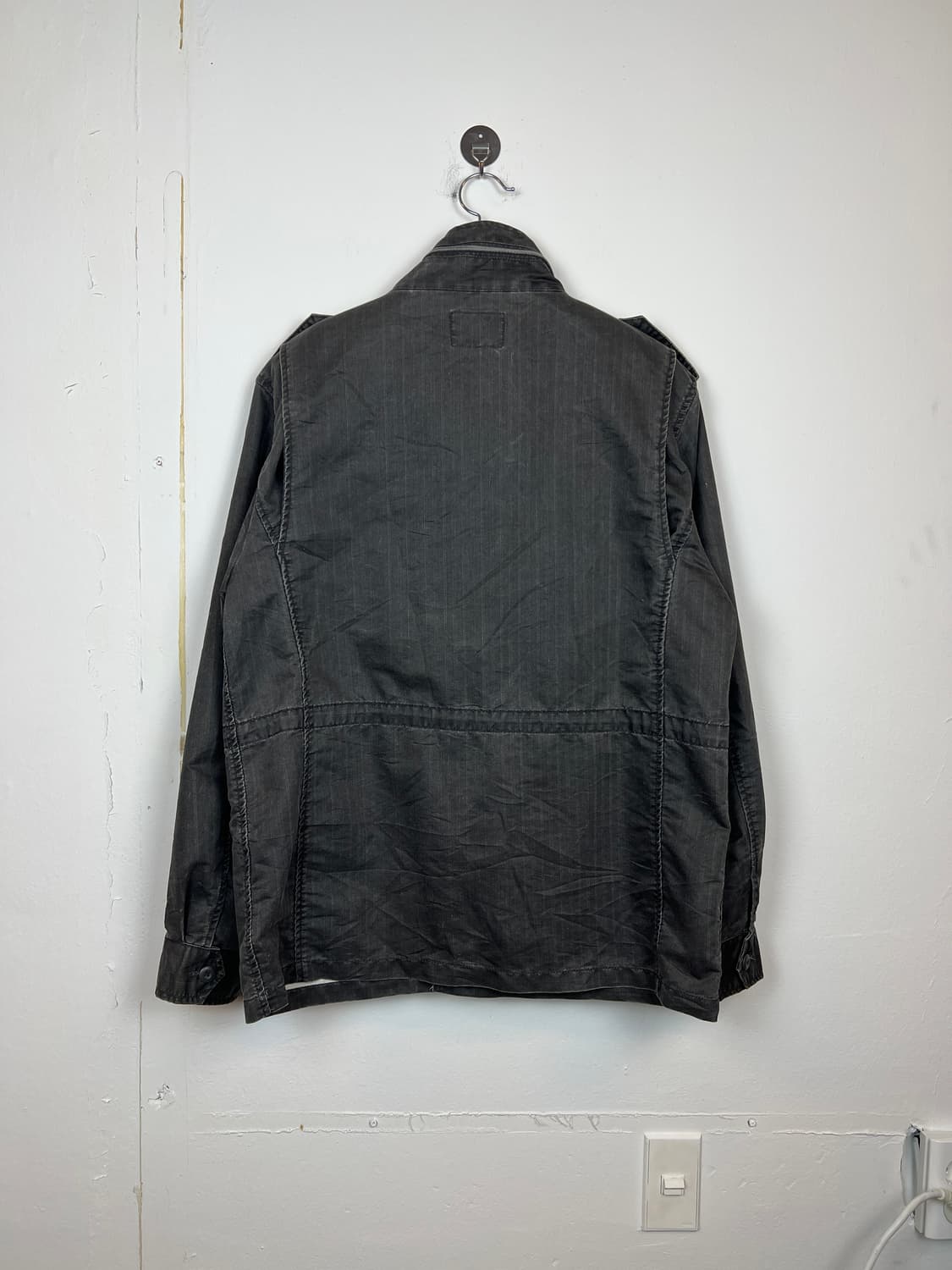 O172 PLUS MORE 차콜 밀리터리 야상 자켓 4L 상품이미지2