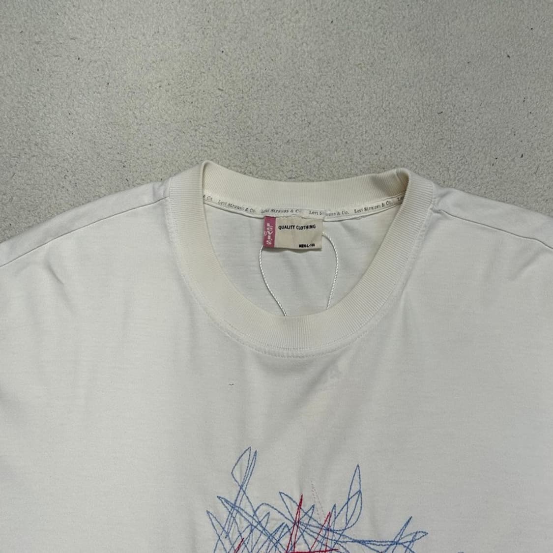 LEVI'S 자수 프린팅 티셔츠 L 상품이미지5