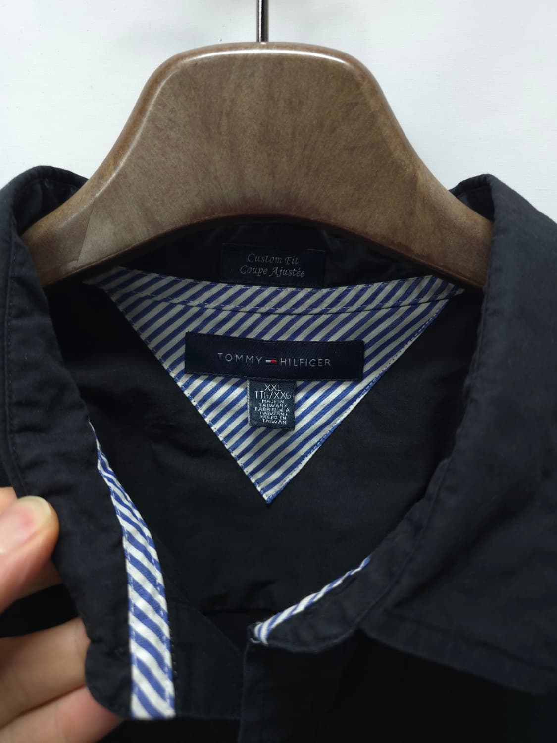 (빅사이즈) 타미힐피거 코튼 블랙 셔츠 (110~115) 상품이미지9