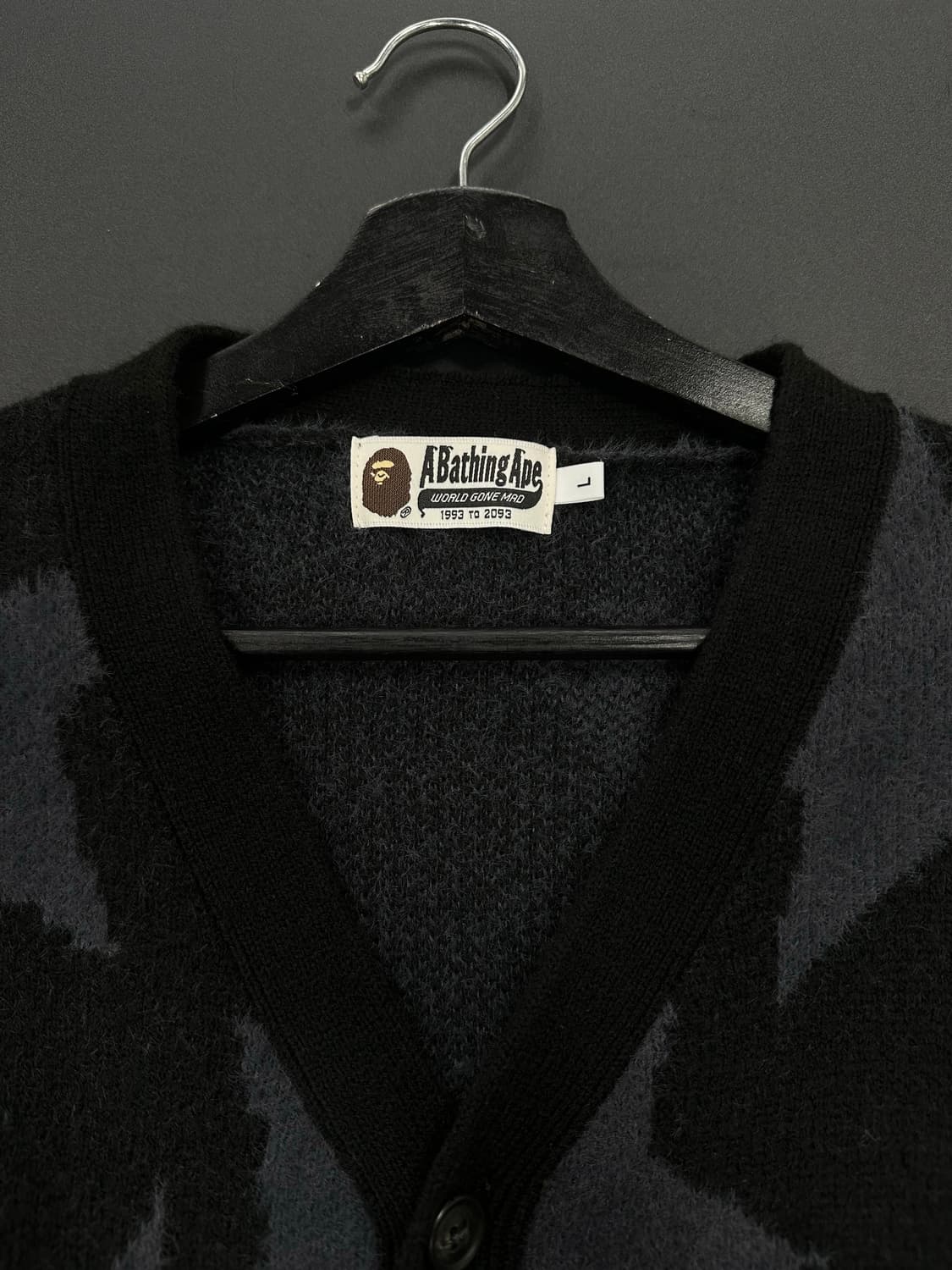 베이프 스타 릴렉스드핏 헤어리 가디건  상품이미지7