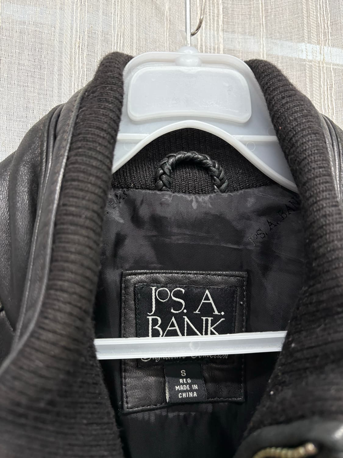 JOS A BANK 빈티지 리얼레더 집업 블루종 가죽 자켓 상품이미지7