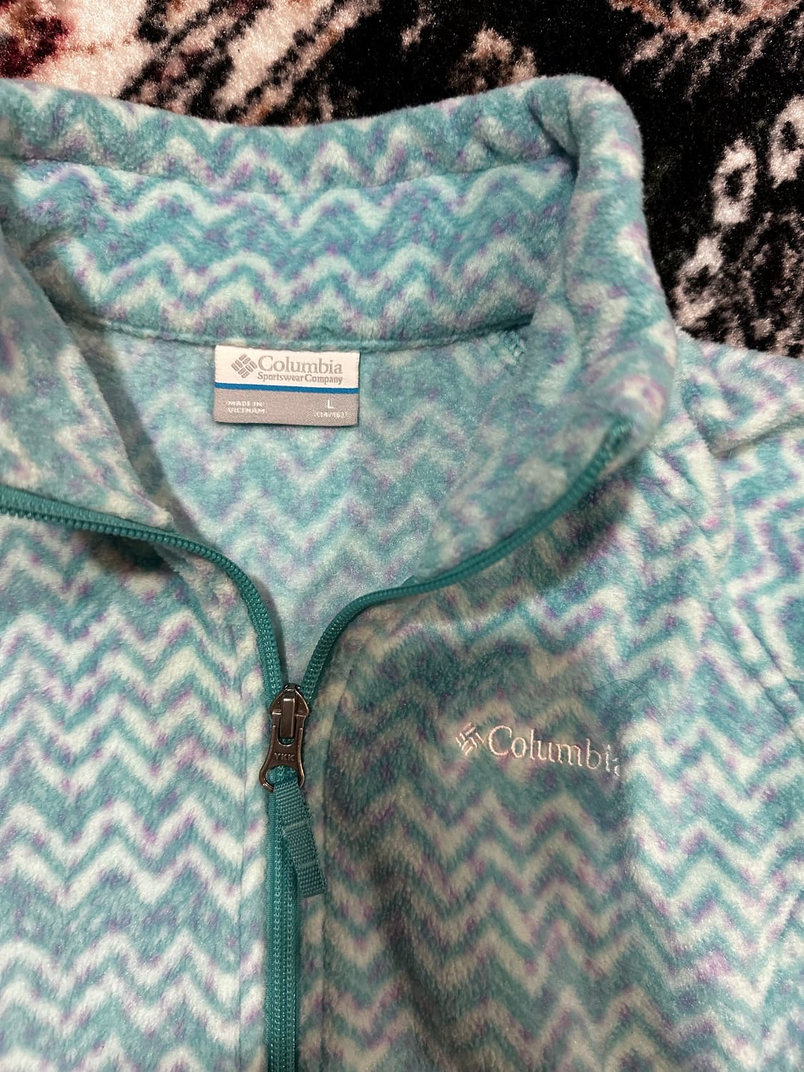 콜롬비아 패턴 플리스 집업 상품이미지2