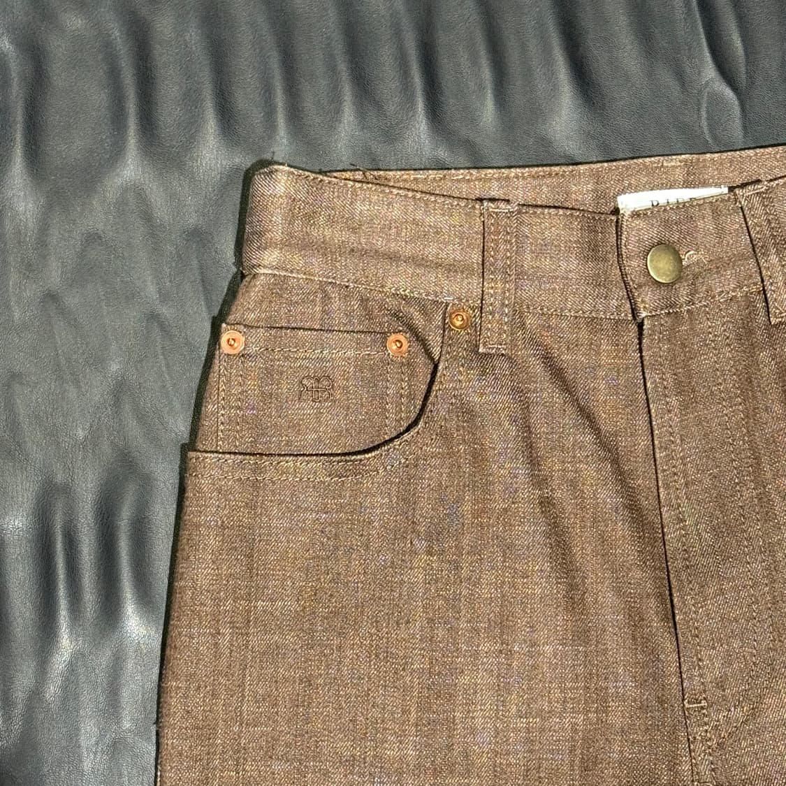 리에르 브라운 데님팬츠 상품이미지2