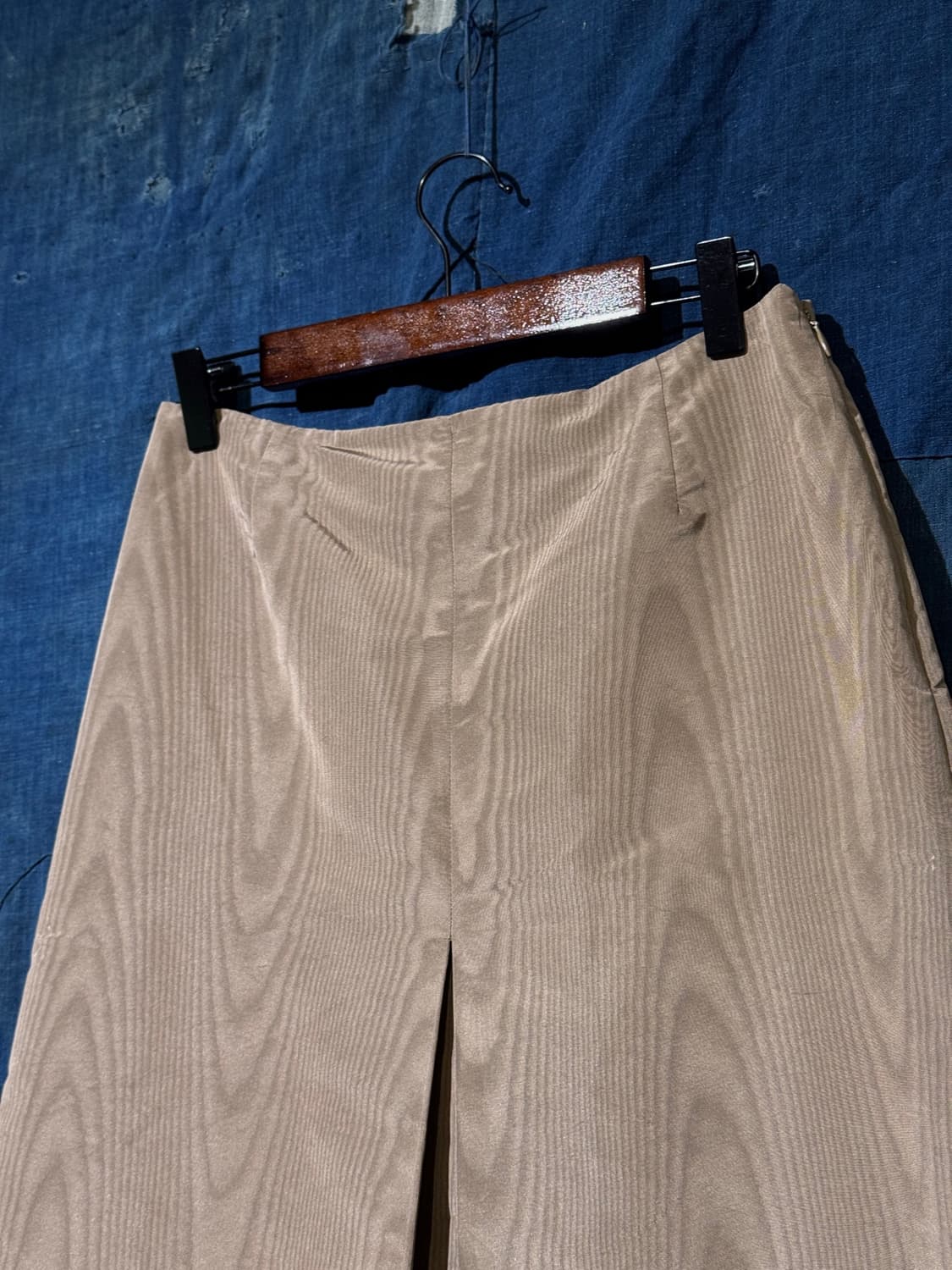 28inch ) PRADA Moire Silk Slit Skirt 상품이미지4