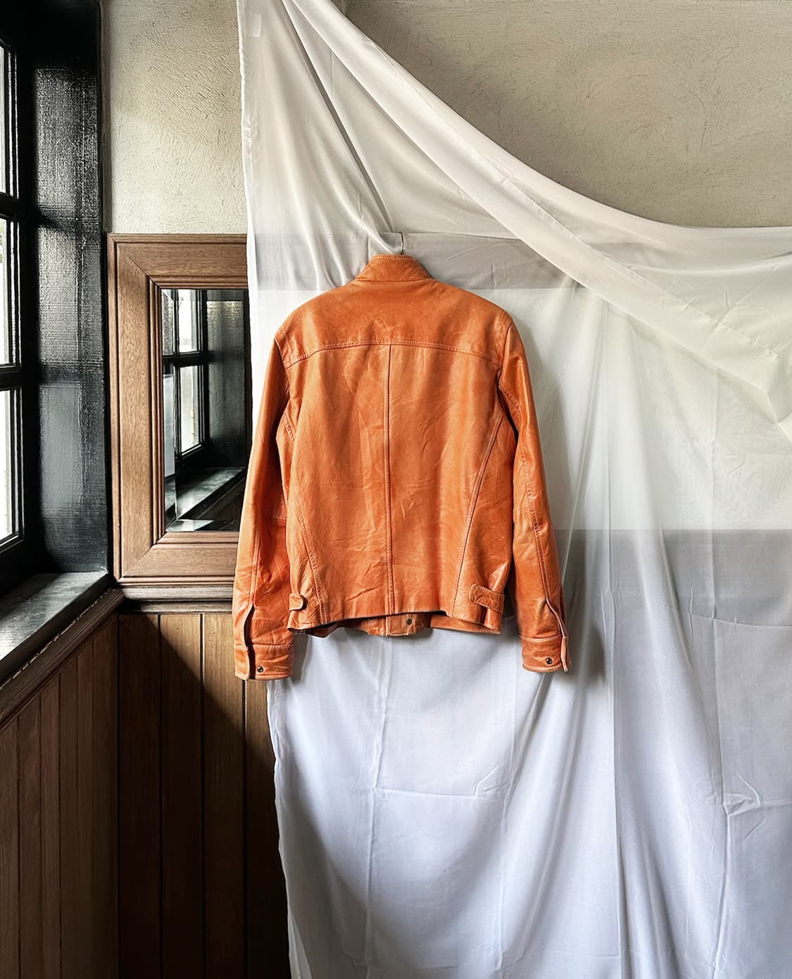 JPV stand collar leather jacket 상품이미지9