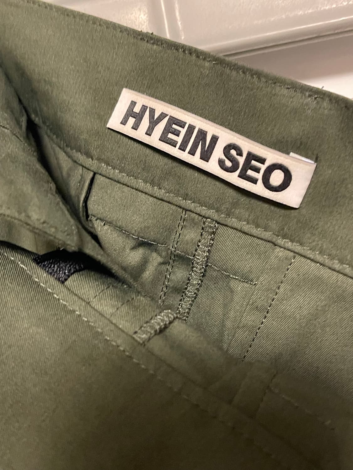혜인서 카키 카고 팬츠 상품이미지4