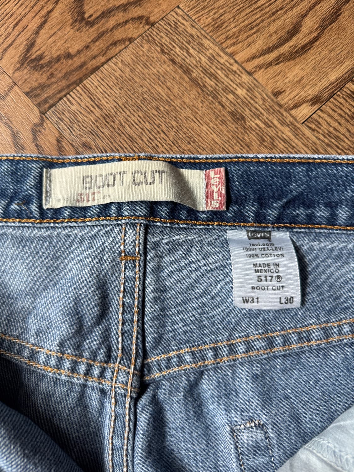 [31]00's 리바이스 517 멕시코제 빈티지 페이딩 플레어진 F40 상품이미지5