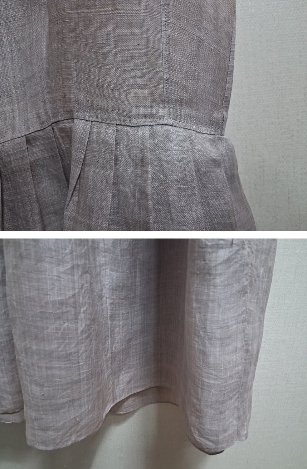 국내산 한산 모시 롱원피스 모시 나이롱원피스 44반 슬림55  국내산 상품이미지6
