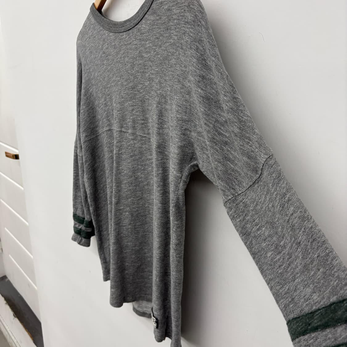 빈티지 아비렉스 회색 7부 래글런 티셔츠 여성L 상품이미지3