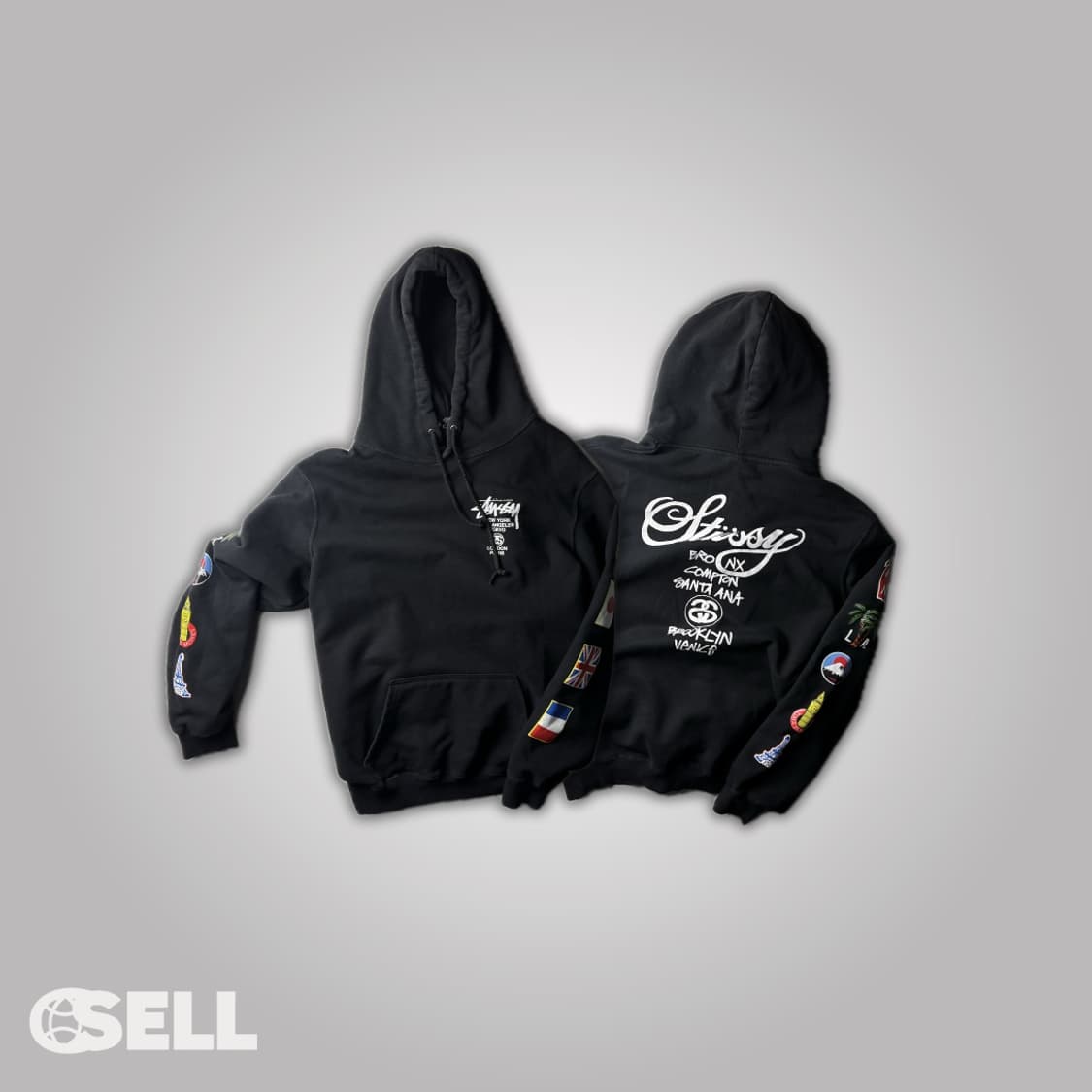 스투시 월드투어 사이드리인 후드티 상품이미지2