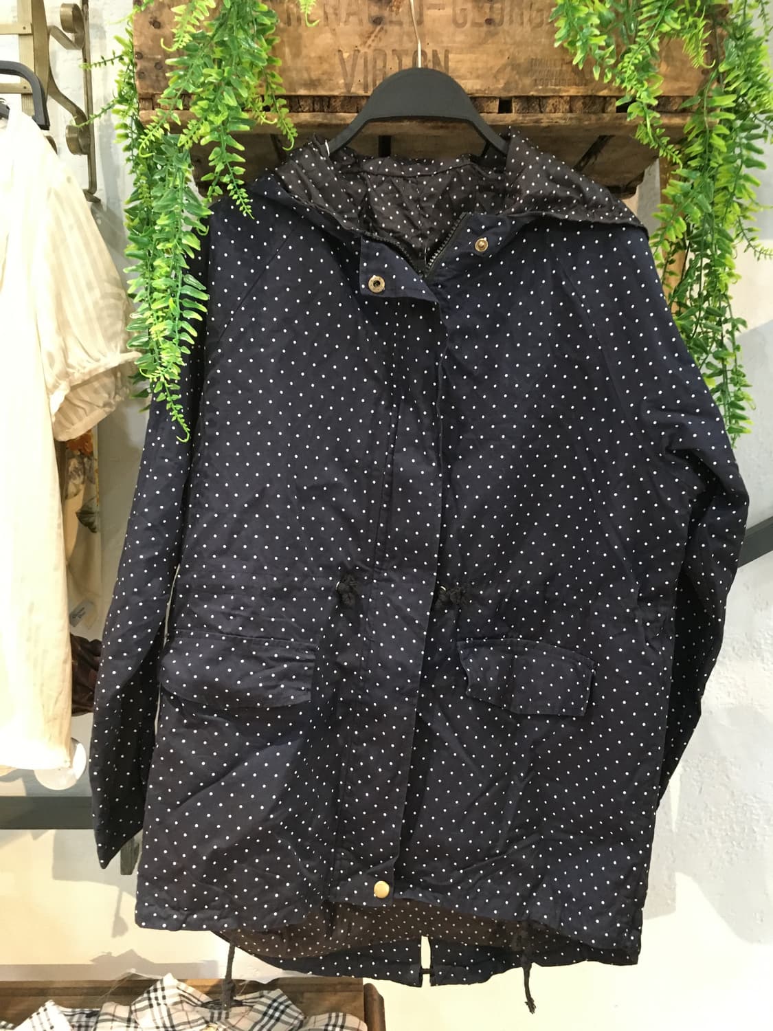 빈티지 네이비 도트 니혼진 코디세트 상품이미지6