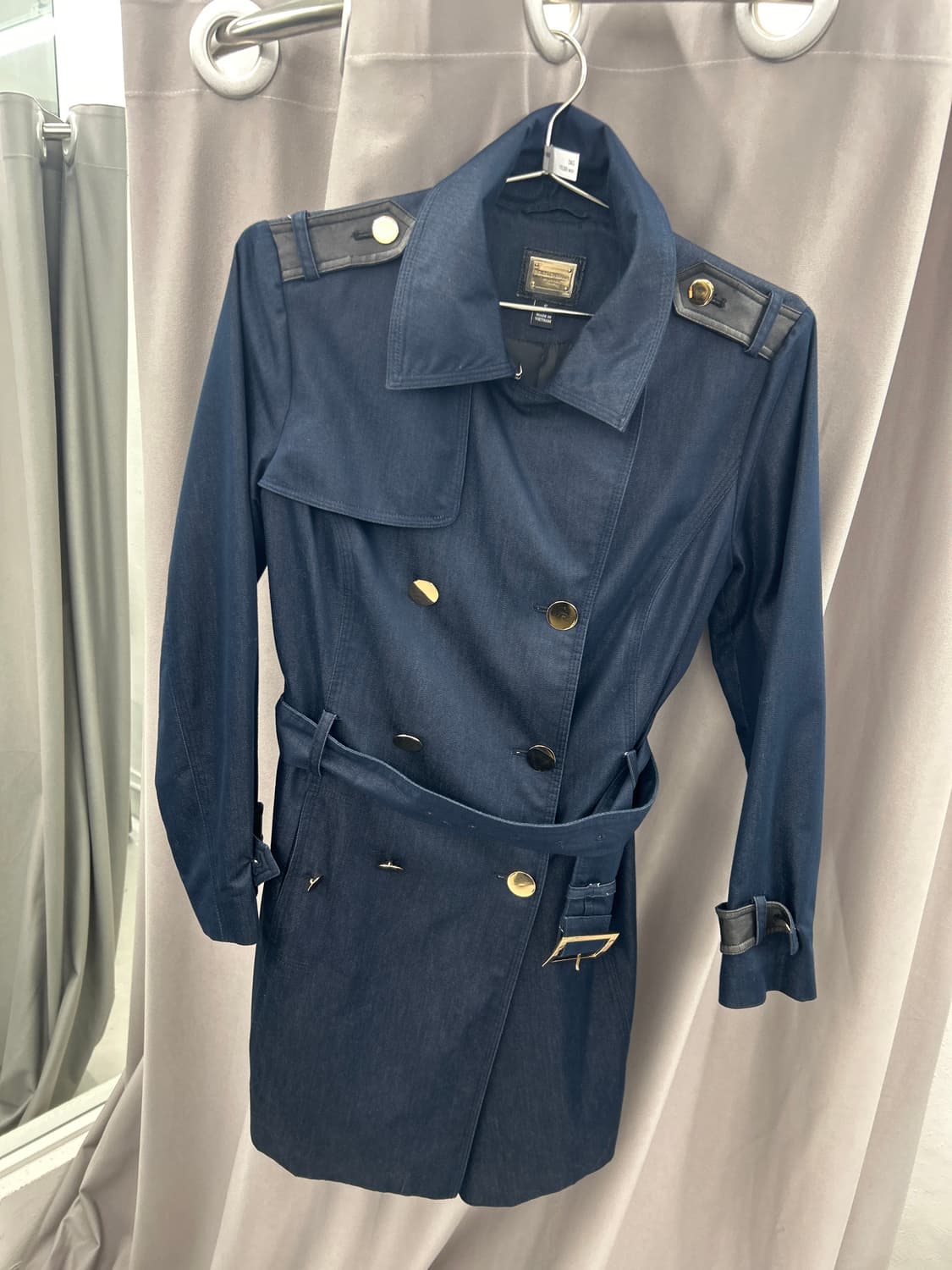 돌체앤가바나 데님코티드 트렌치코트 상품이미지1