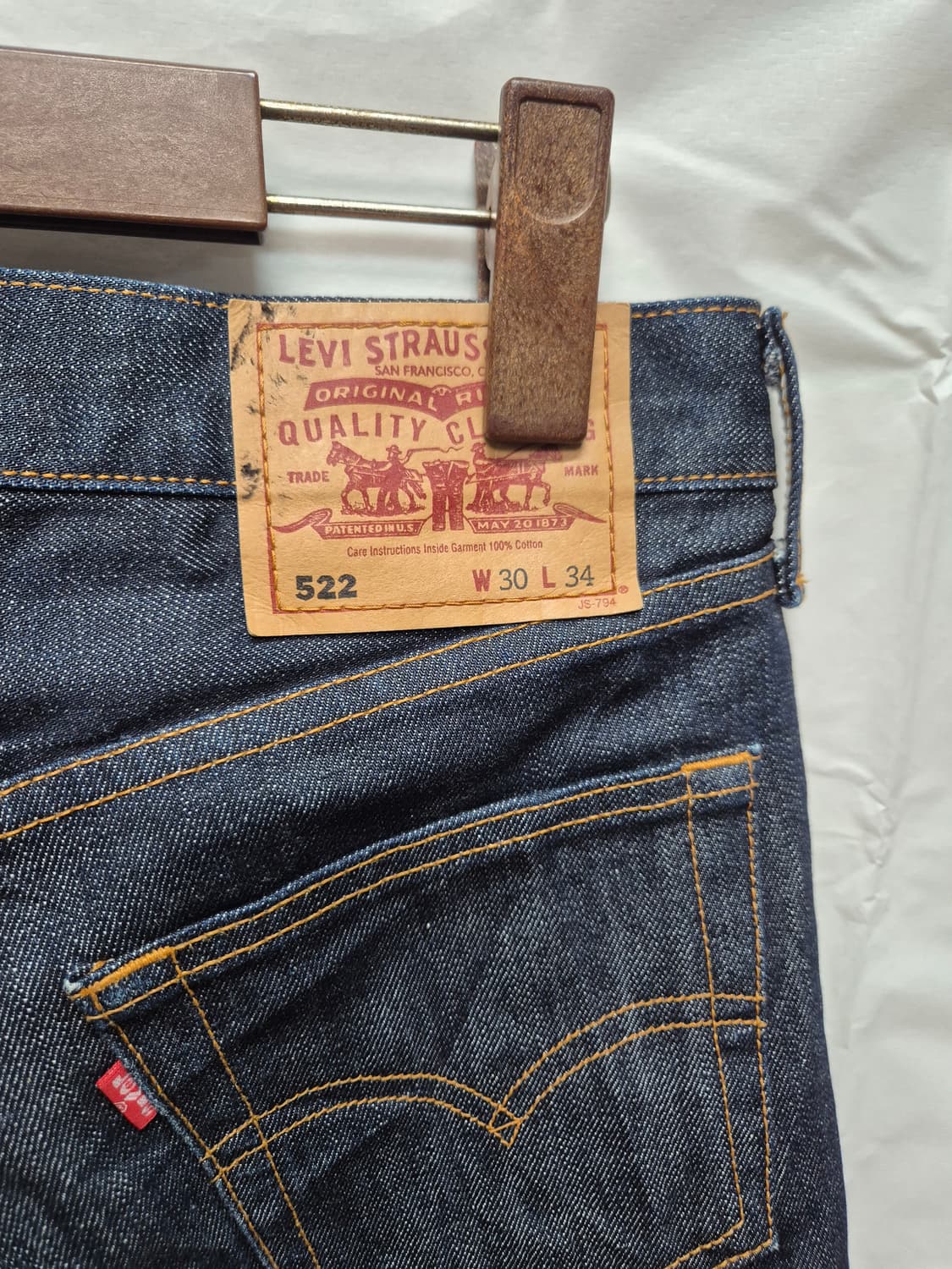 리바이스 522 데님생지 상품이미지3