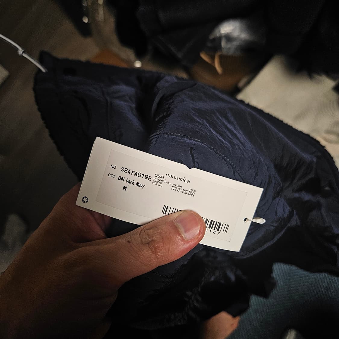 (M)나나미카 리버시블 윈드자켓 다크네이비 팝니다. 상태좋아요.택있음 상품이미지7