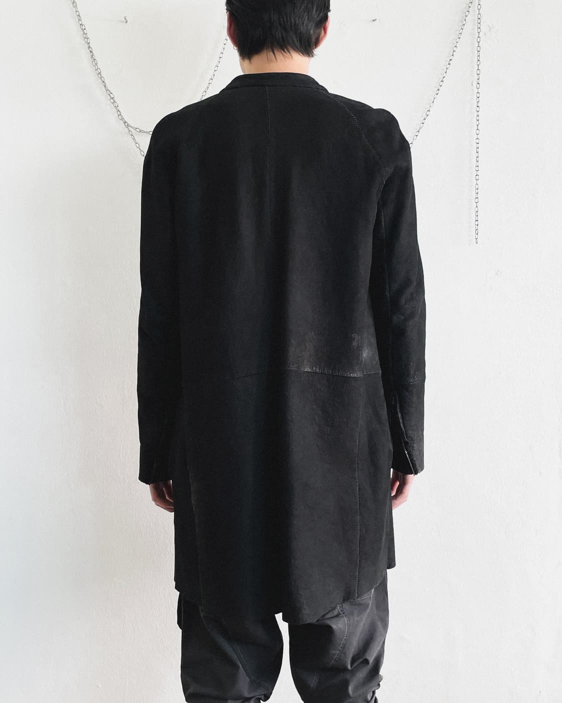 살바토레 산토로 스카스티치 아티저널 램스킨 코트 상품이미지5