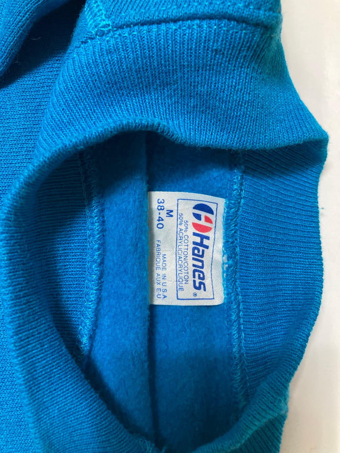 90s 헤인즈 빈티지 청록색 M 사이즈 상품이미지3