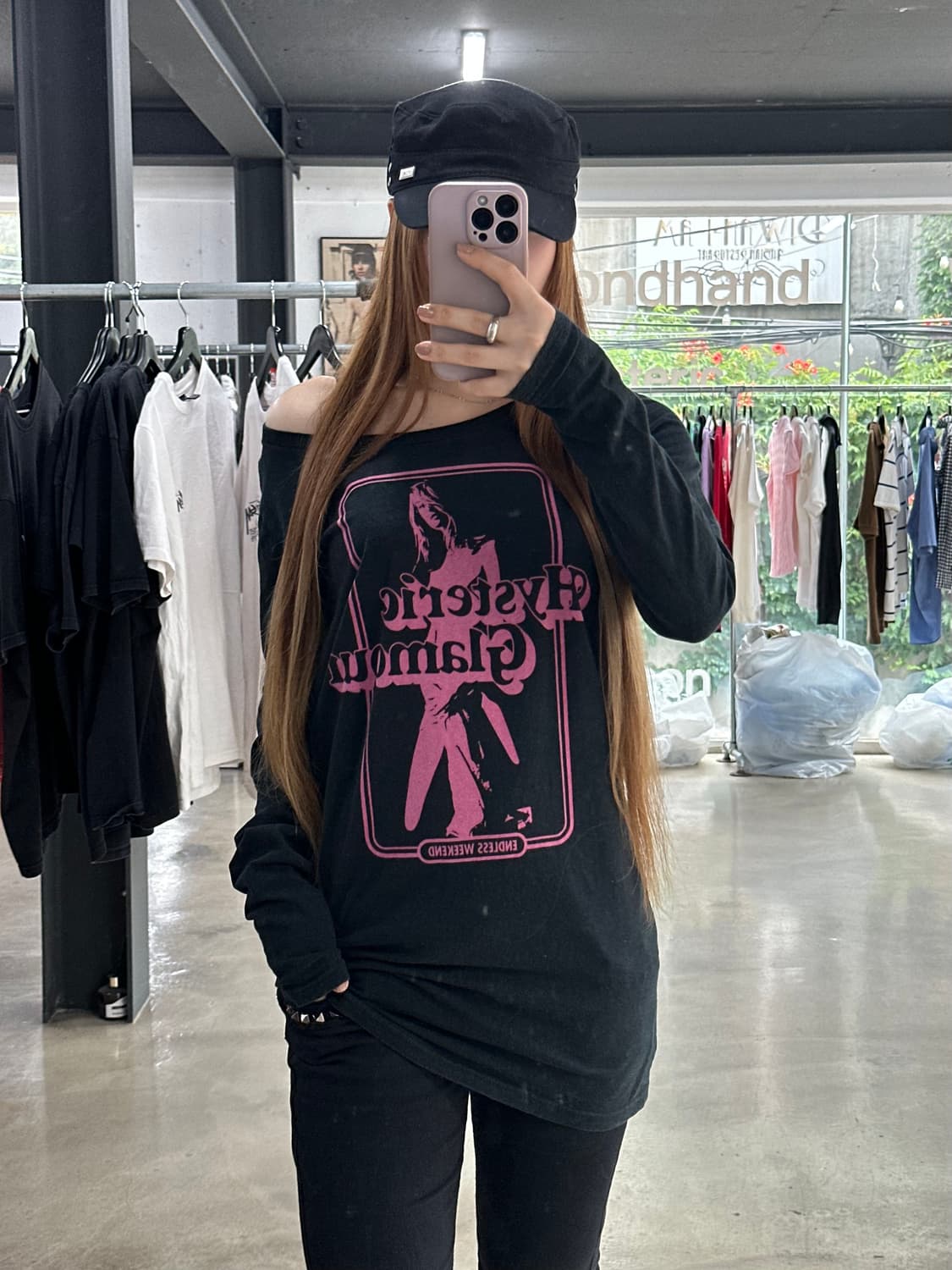 히스테릭글래머 핑크히스걸 Endless Weekend 원피스 롱슬리브 상품이미지3