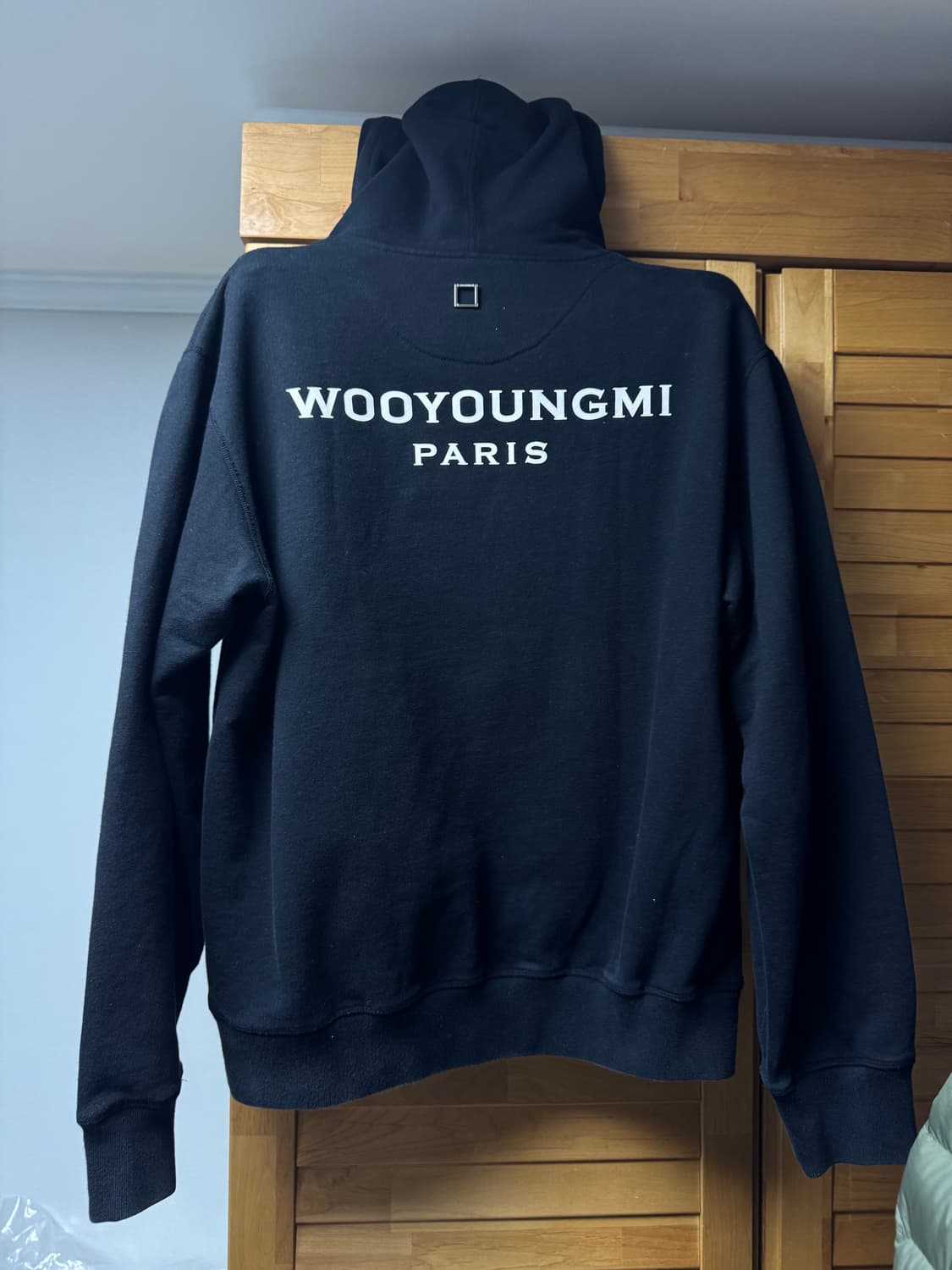 우영미 백로고 후드 블랙 46 상품이미지2