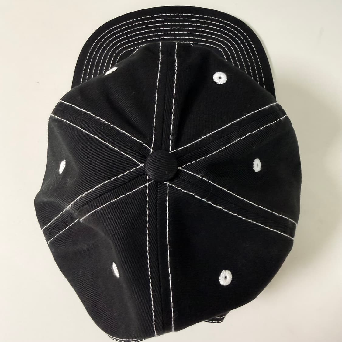 스투시 미드 뎁스 스투 아치 스트랩백 캡 트루 블랙 (반택포) 상품이미지4