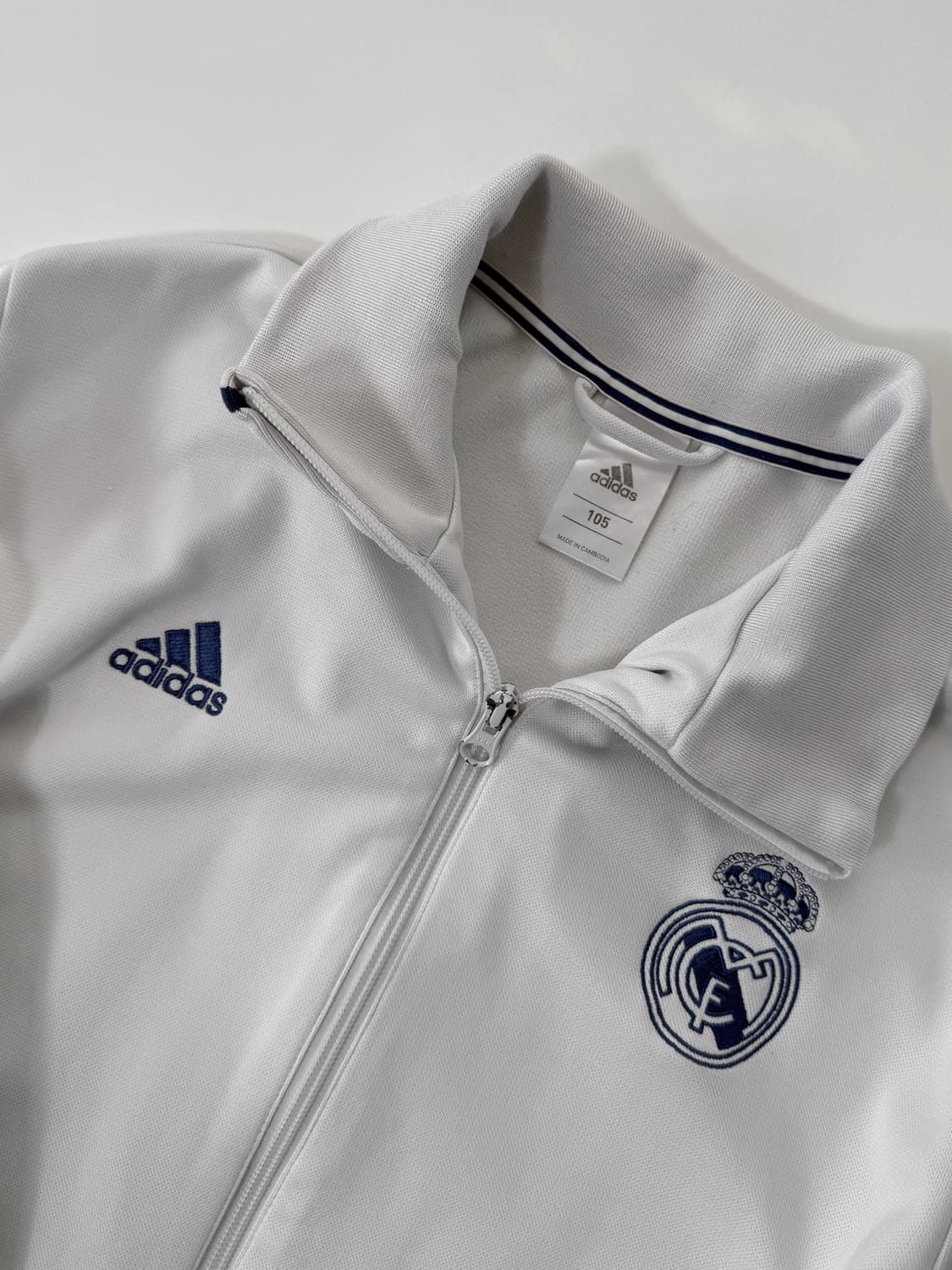 아디다스 루즈핏 레알 마드리드 화이트 트랙 져지 상품이미지3